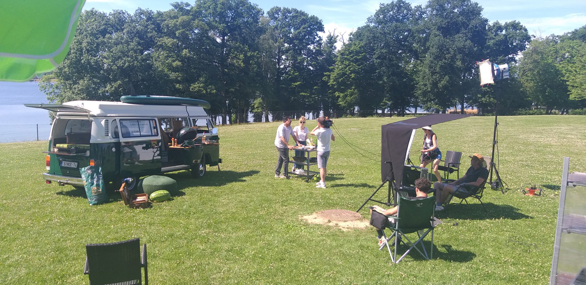 La Grande Balade (RTL TVI) en tournage aux Lacs de l'Eau d'Heure