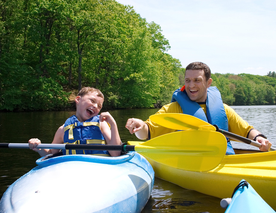 activiteiten aan de meren van l'eau d'heure - Kayak