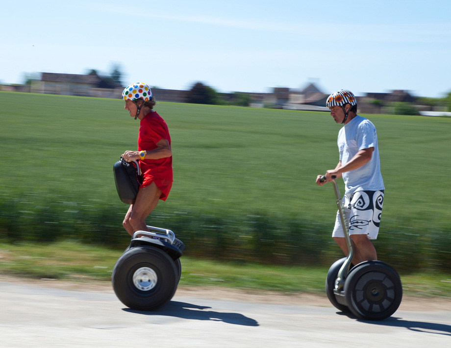 activiteit aan de meren van l'eau d'heure - Segway