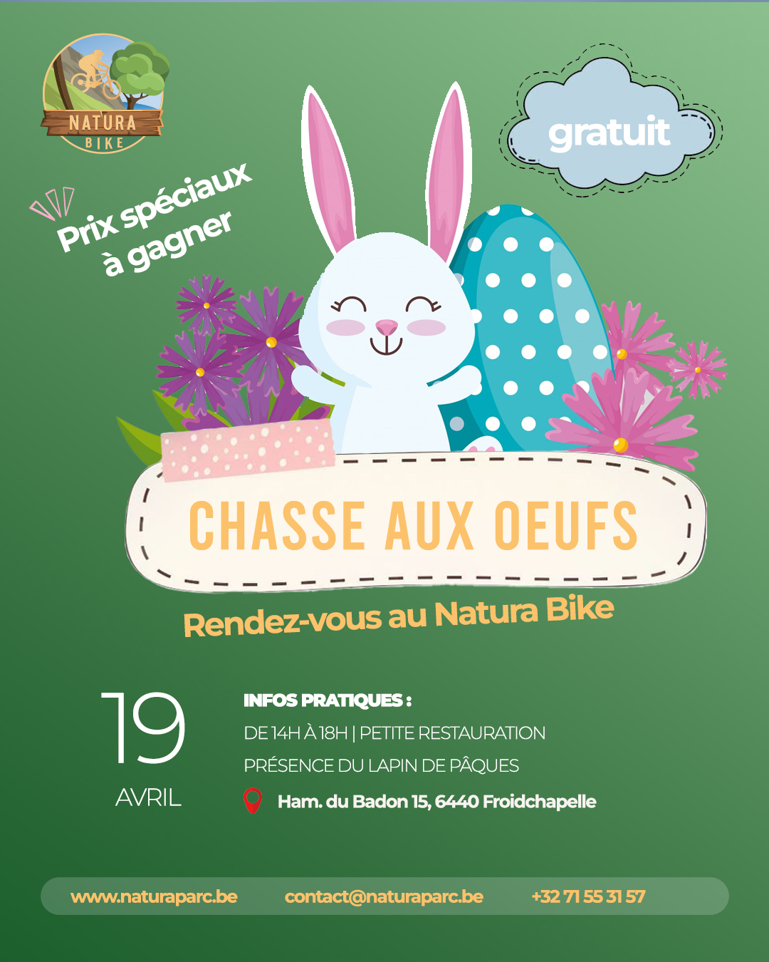 chasse oeufs lacs eau dheure paques village vacances