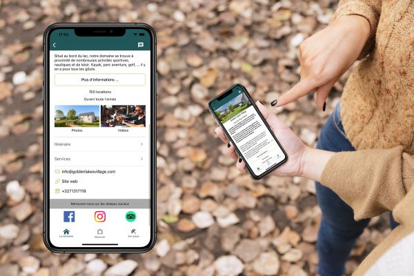 Une application mobile pour votre séjour au Golden Lakes Village!