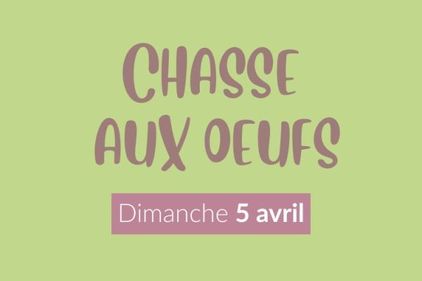 Chasse aux oeufs de Pâques 2026